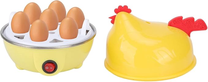 Hervidora de Huevos Eléctrica, Capacidad 6 Huevos, Apagado Automático, Fácil de Usar