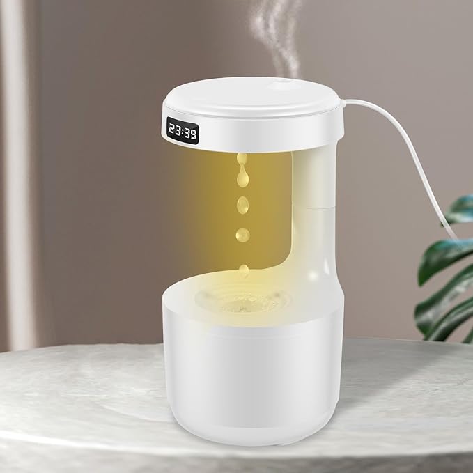 Difusor de Aromas y Humidificador Ultrasónico Antigravedad, Relajación y Aire Puro en Casa