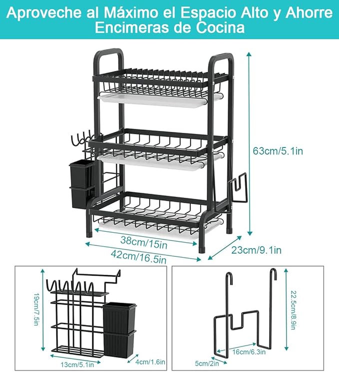 Organizador de Loza de 3 Niveles