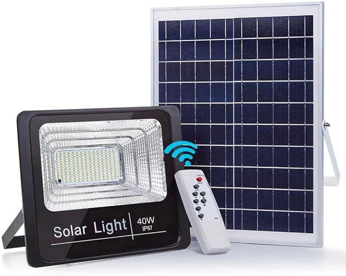 Reflector con panel solar