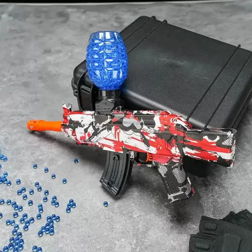 Rifle de Juguete AK-47 de Hidrogel con Disparo Automático, Vive Batallas Épicas con Seguridad