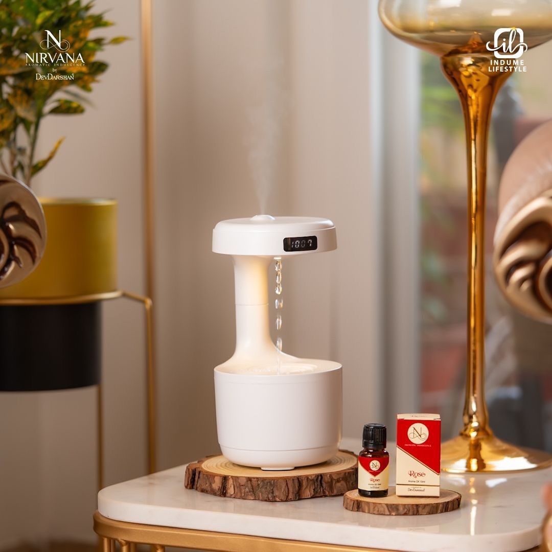 Difusor de Aromas y Humidificador Ultrasónico Antigravedad, Relajación y Aire Puro en Casa