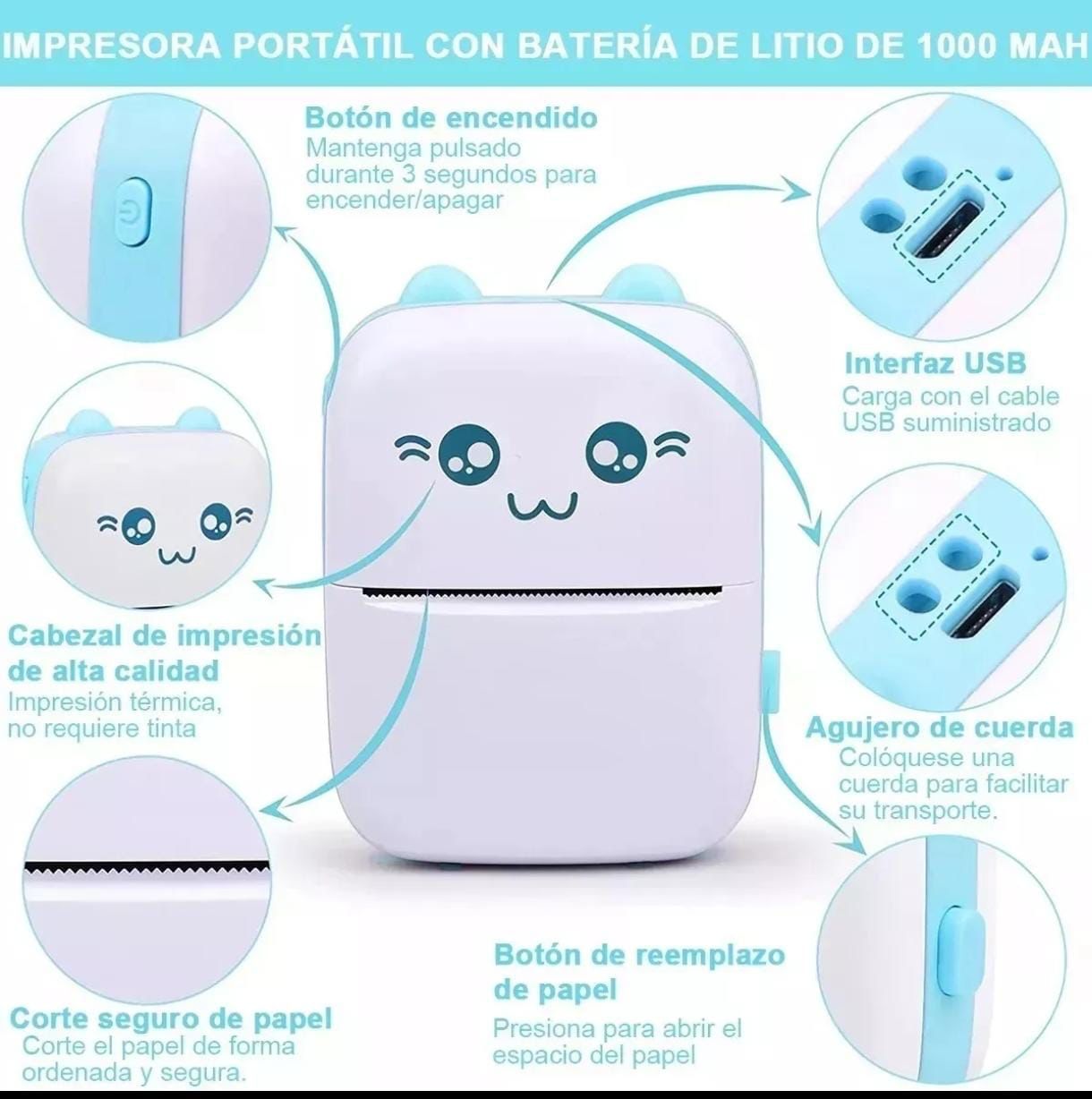Mini Impresora Portátil