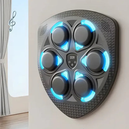 Máquina de Boxeo Musical Inteligente, Bluetooth, Luces LED, 9 Modos de Entrenamiento