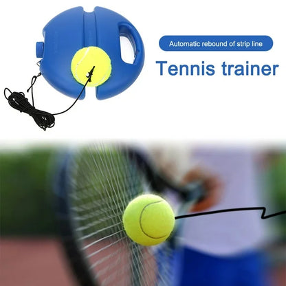 Entrenador de Tenis Portátil con Base Antideslizante y Pelota, Equipo de Práctica de Tenis Individual en Plástico ABS