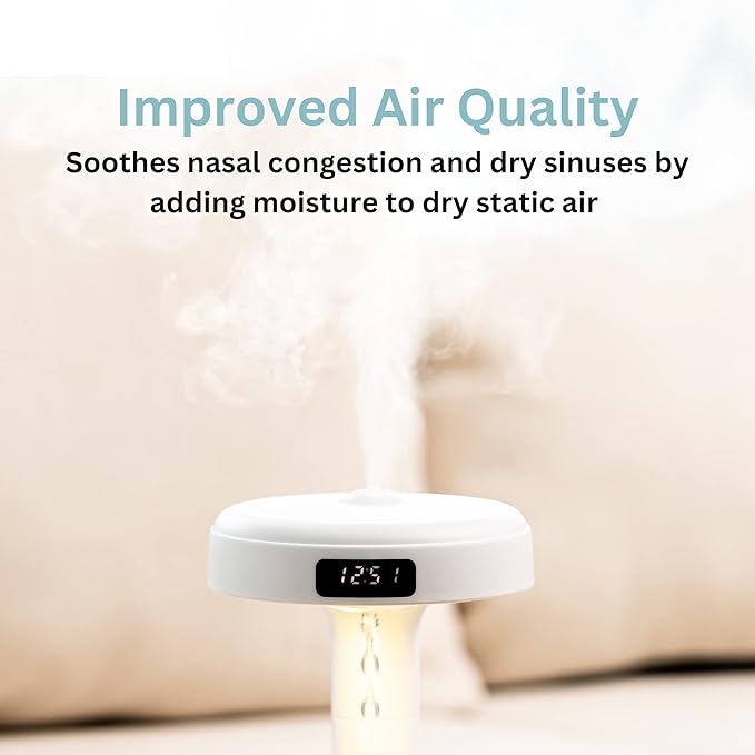 Difusor de Aromas y Humidificador Ultrasónico Antigravedad, Relajación y Aire Puro en Casa