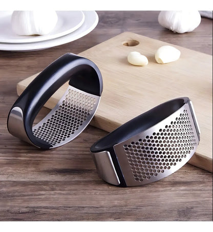 Triturador de Ajo de Acero Inoxidable, Machacador de Ajo Manual Antiolor