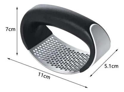 Triturador de Ajo de Acero Inoxidable, Machacador de Ajo Manual Antiolor