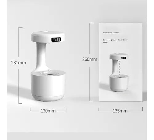 Difusor de Aromas y Humidificador Ultrasónico Antigravedad, Relajación y Aire Puro en Casa