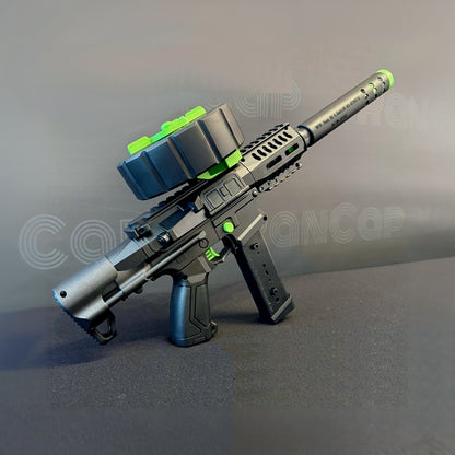 Subfusil de Juguete ARP9 Eléctrico con Cargador de Tambor, Full Equipado para la Máxima Diversión