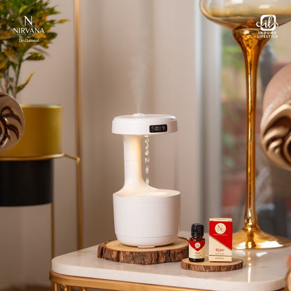 Difusor de Aromas y Humidificador Ultrasónico Antigravedad, Relajación y Aire Puro en Casa
