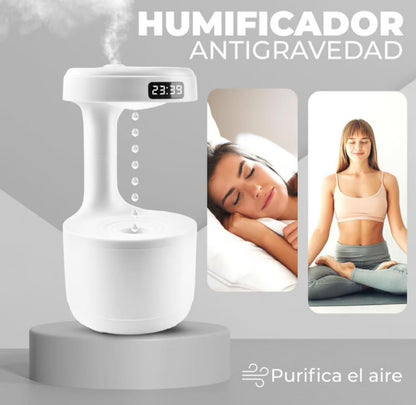 Difusor de Aromas y Humidificador Ultrasónico Antigravedad, Relajación y Aire Puro en Casa
