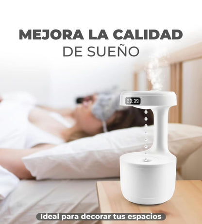 Difusor de Aromas y Humidificador Ultrasónico Antigravedad, Relajación y Aire Puro en Casa