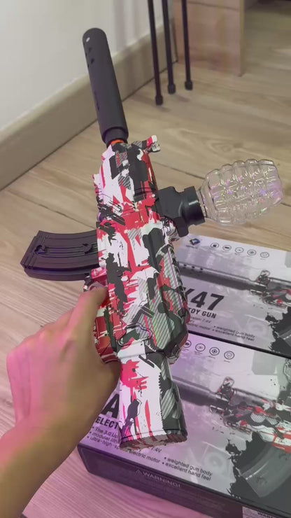 Rifle de Juguete AK-47 de Hidrogel con Disparo Automático, Vive Batallas Épicas con Seguridad