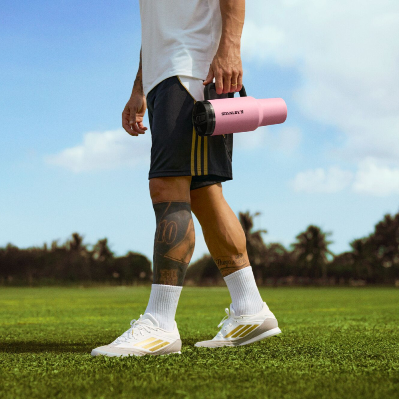 Termo Stanley 40oz Edición Messi GOAT, Vaso Térmico Quencher Pro 40oz con Tapa Antiderrames